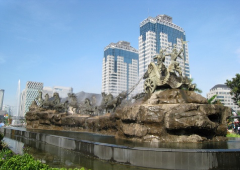 Arjuna Wijaya Chariot Statue, Indonesia